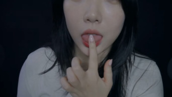 두부 ASMR 렌즈리킹 스핏페인팅 입소리